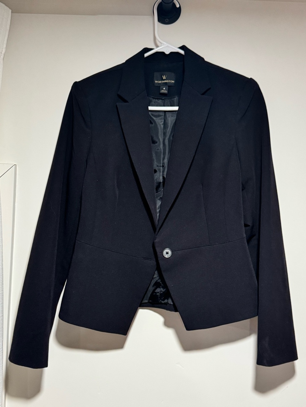 Worthington Black Single-Button Blazer